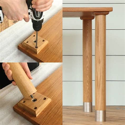 dining table leg mounting hardware